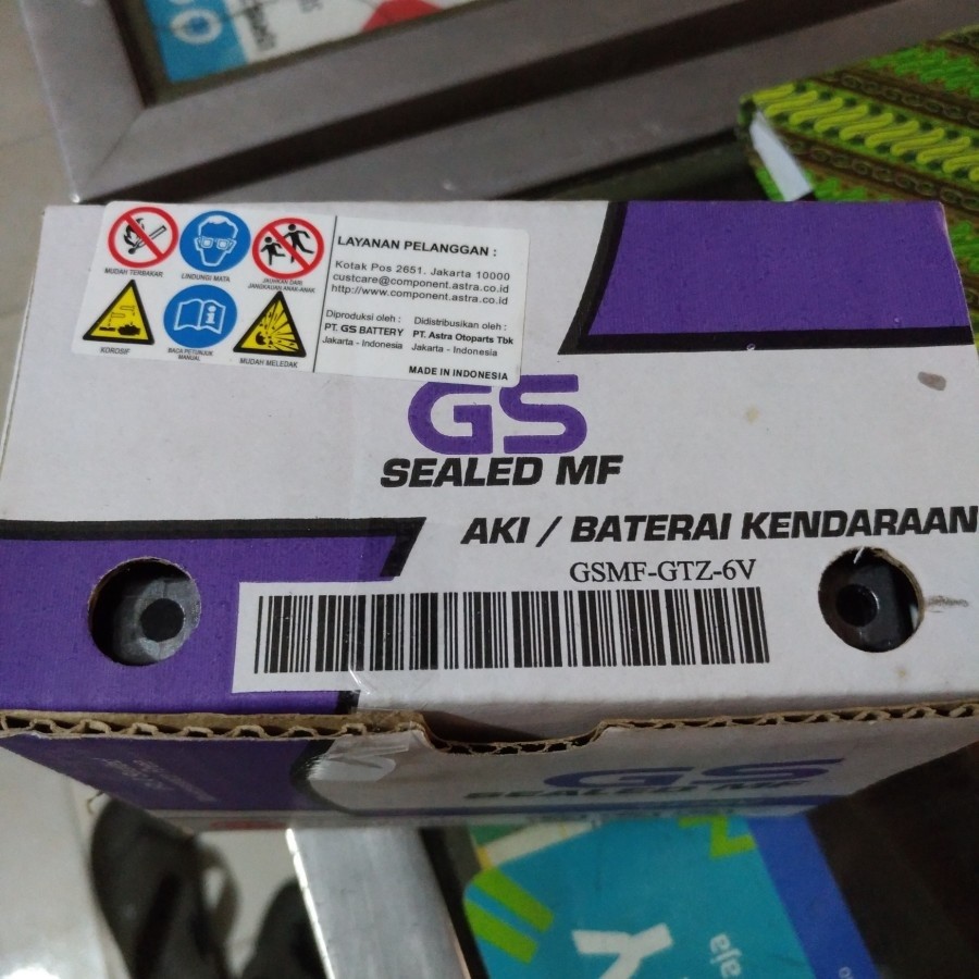 Aki Motor Vario 125 - 150, PCX 150 GS Astra GTZ6V MF Original
