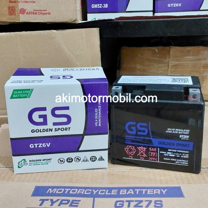 Aki Motor CB150R, Sonic 150, CBR 150 GS GTZ6V MF Aki Kering Honda